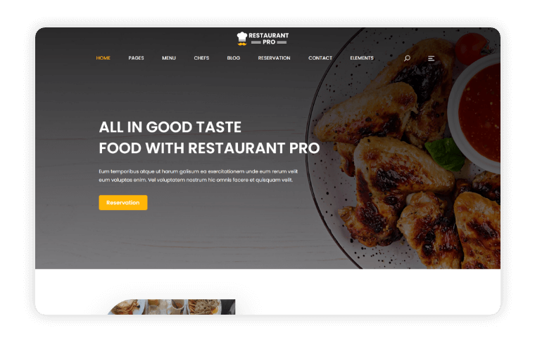 Restaurant Pro Home Page Variant 2